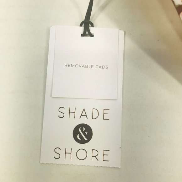 Shade And Shore Women's Size 34C Ruffle Strap Bralette Bikini Swim Top Cinnamon - Picture 4 of 13